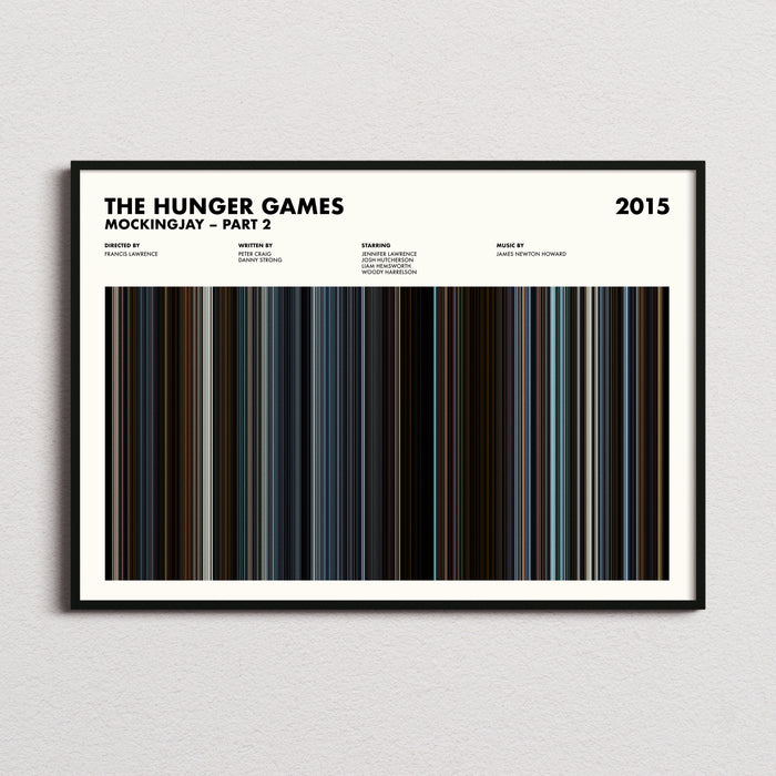 The Hunger Games Mockingjay Part 2 Movie Barcode Poster