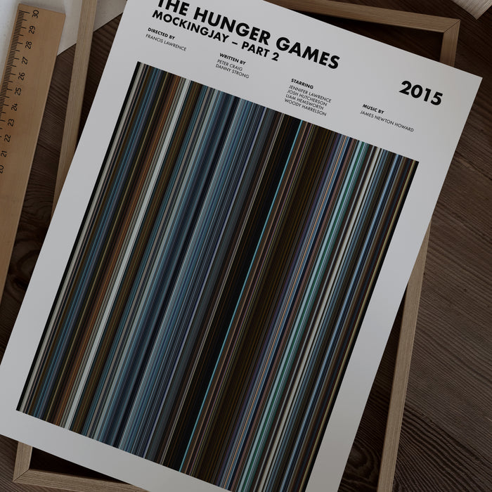 The Hunger Games Mockingjay Part 2 Movie Barcode Poster