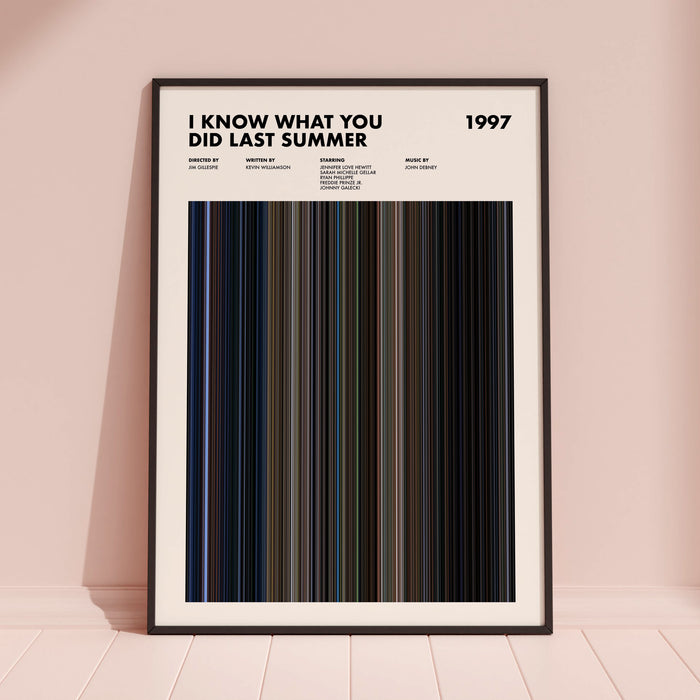 I Know What You Did Last Summer (1997) Movie Barcode Poster