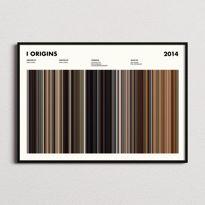 I Origins Movie Barcode Poster