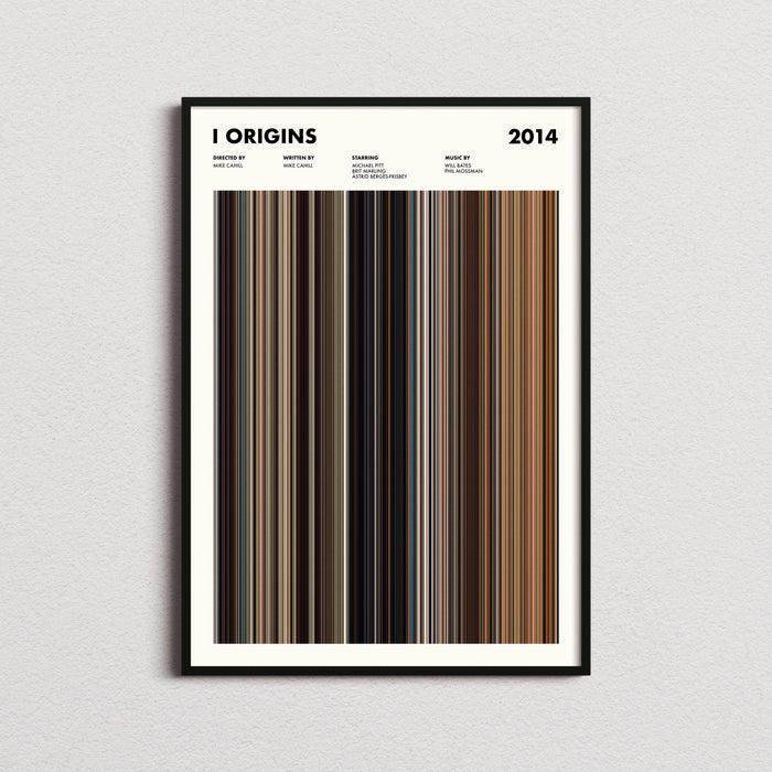 I Origins Movie Barcode Poster