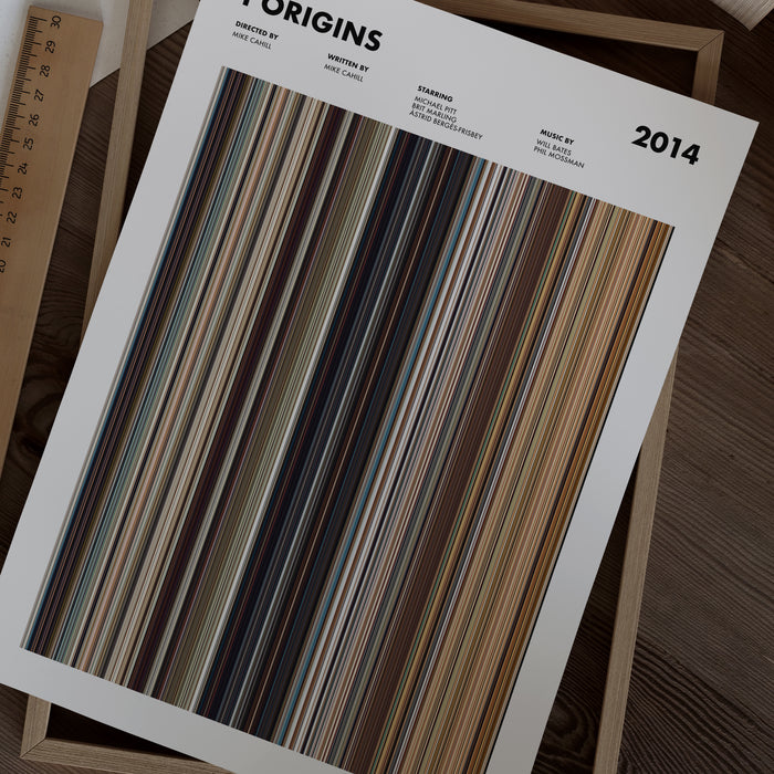 I Origins Movie Barcode Poster