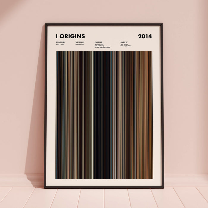 I Origins Movie Barcode Poster