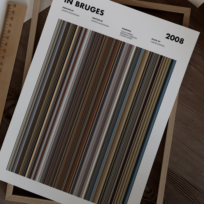In Bruges Movie Barcode Poster