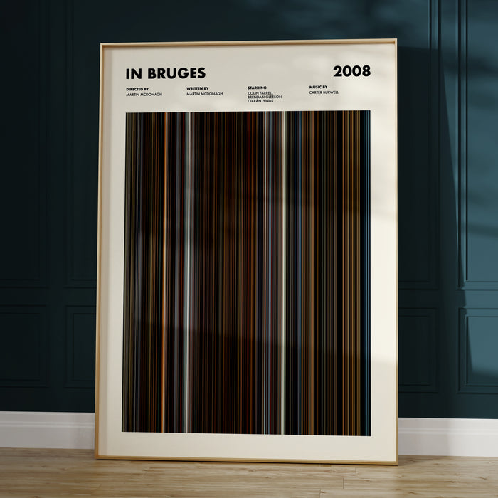 In Bruges Movie Barcode Poster