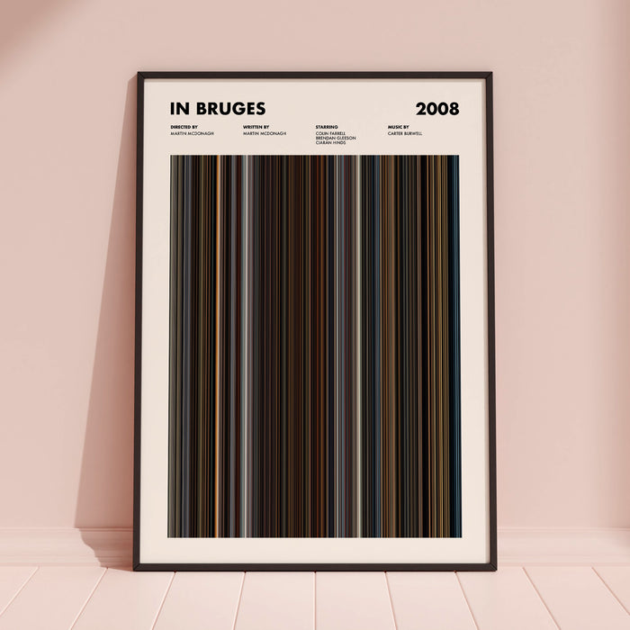 In Bruges Movie Barcode Poster
