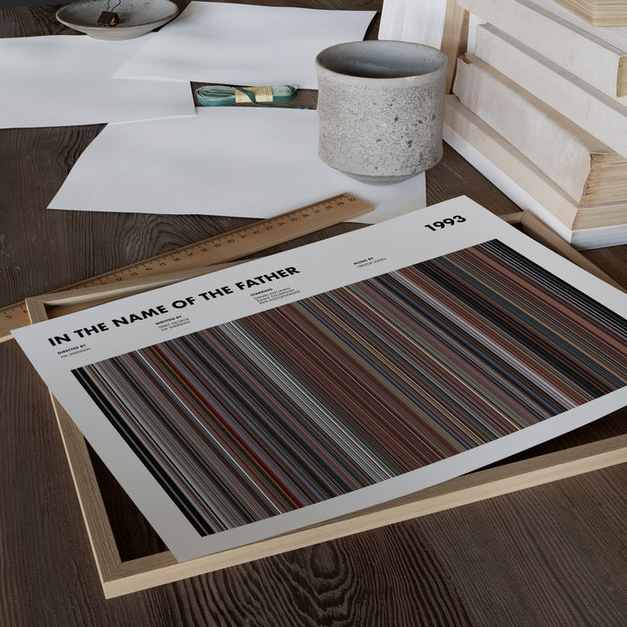 In The Name Of The Father Movie Barcode Poster