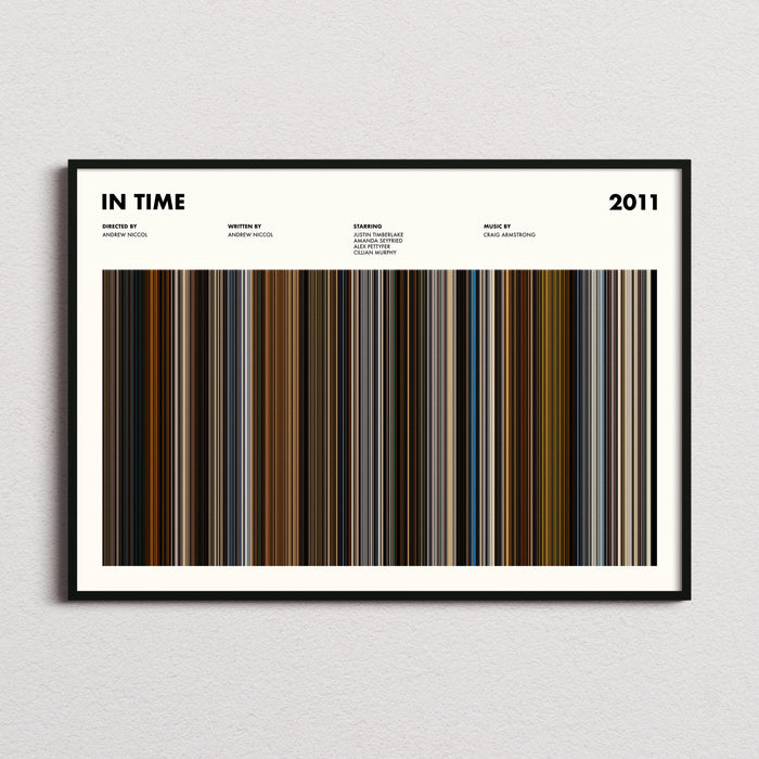 In Time Movie Barcode Poster