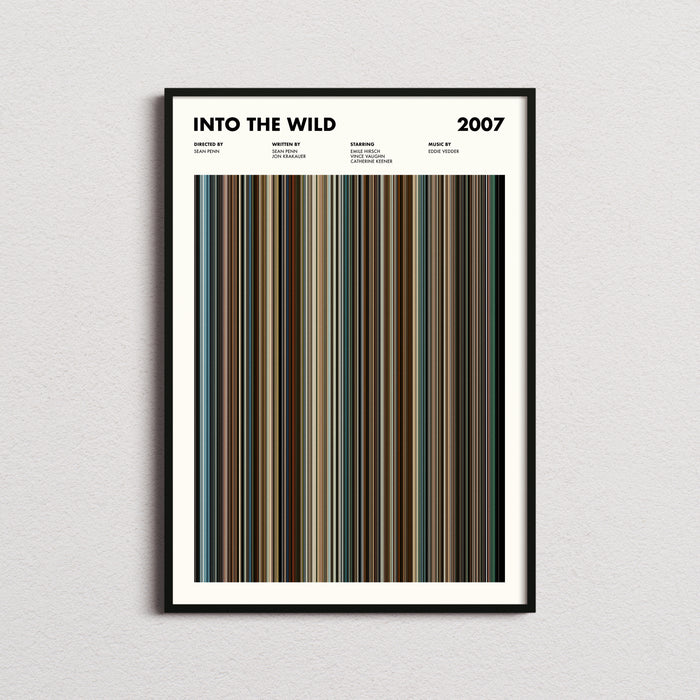 Into The Wild Movie Barcode Poster