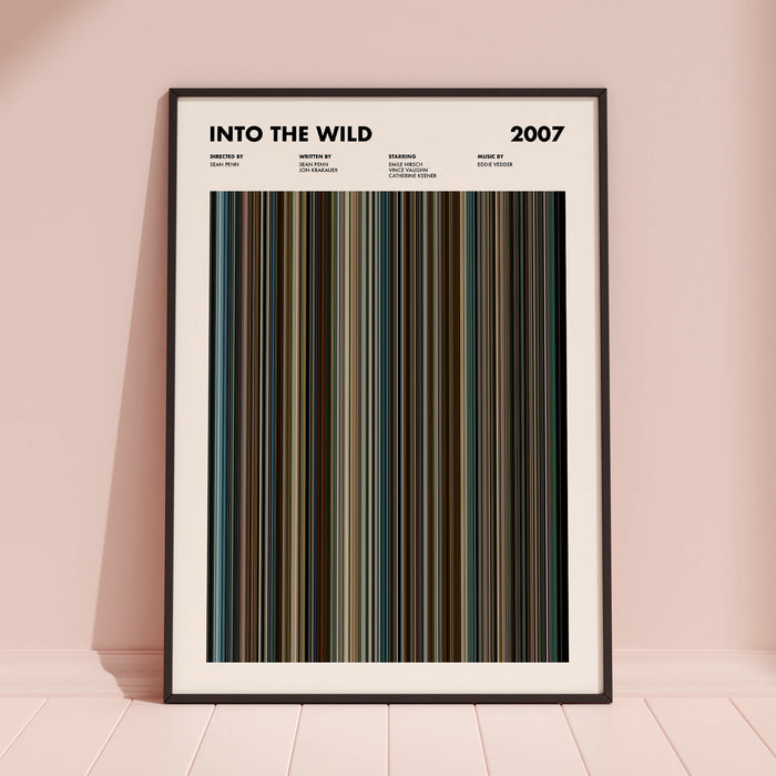 Into The Wild Movie Barcode Poster