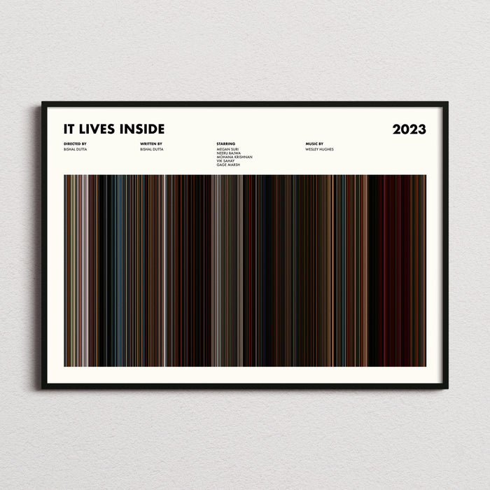 It Lives Inside Movie Barcode Poster