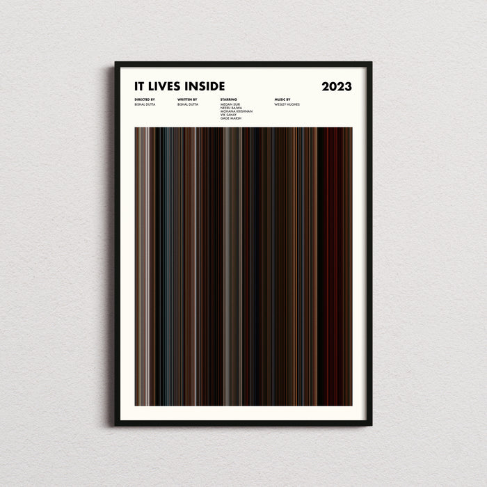 It Lives Inside Movie Barcode Poster