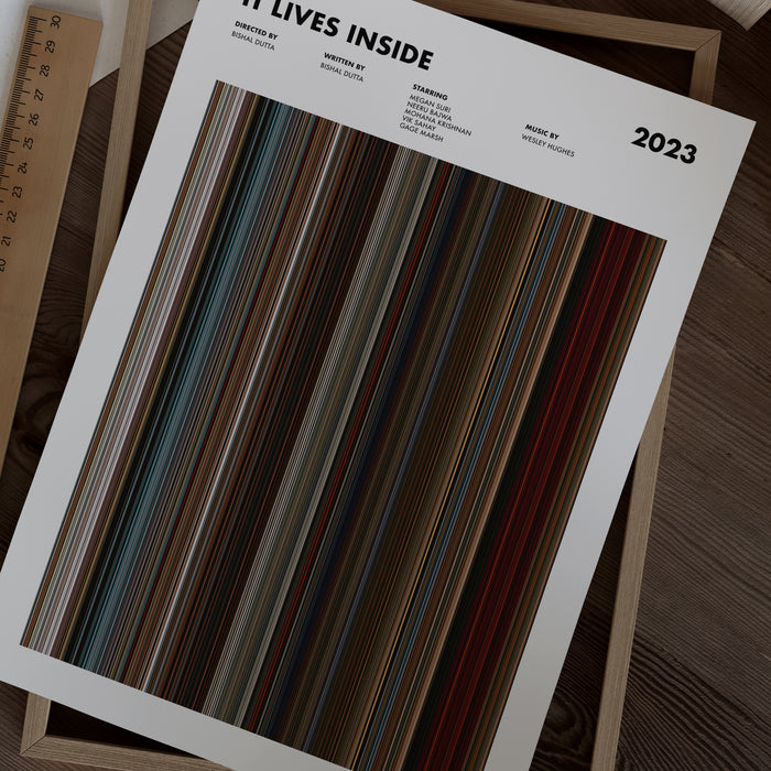 It Lives Inside Movie Barcode Poster