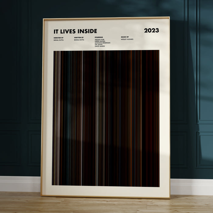It Lives Inside Movie Barcode Poster