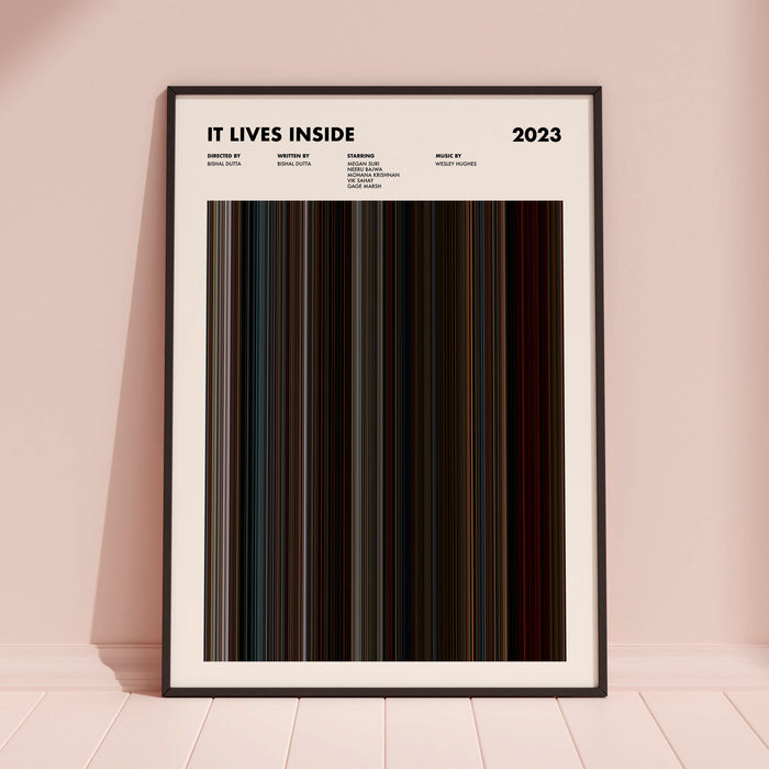 It Lives Inside Movie Barcode Poster