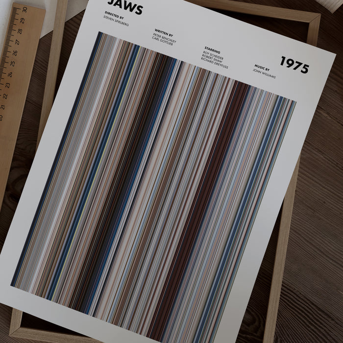 Jaws Movie Barcode Poster