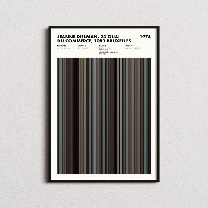 Jeanne Dielman Movie Barcode Poster