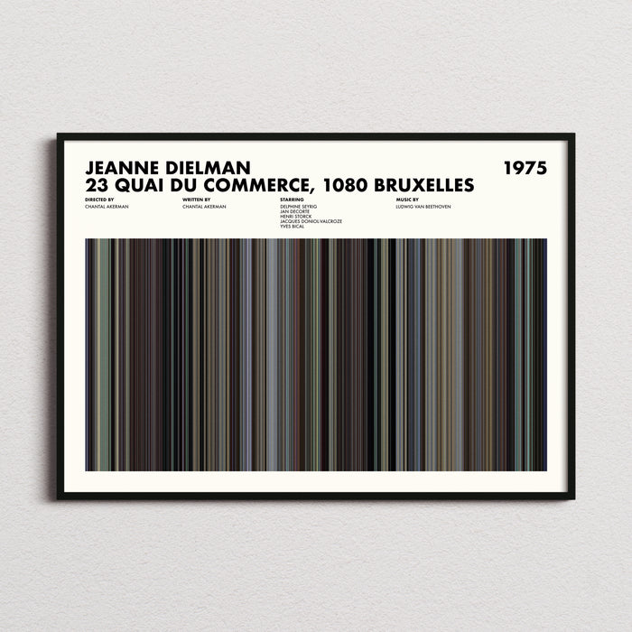 Jeanne Dielman Movie Barcode Poster