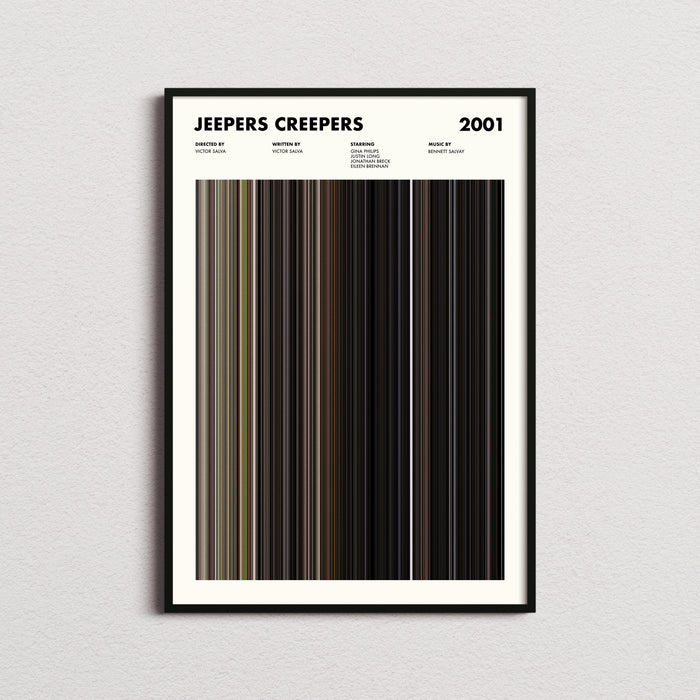 Jeepers Creepers Movie Barcode Movie Barcode Poster