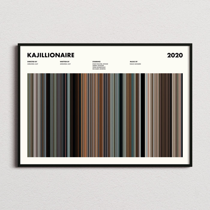 Kajillionaire Movie Barcode Poster