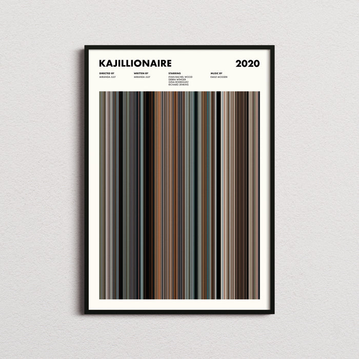 Kajillionaire Movie Barcode Poster