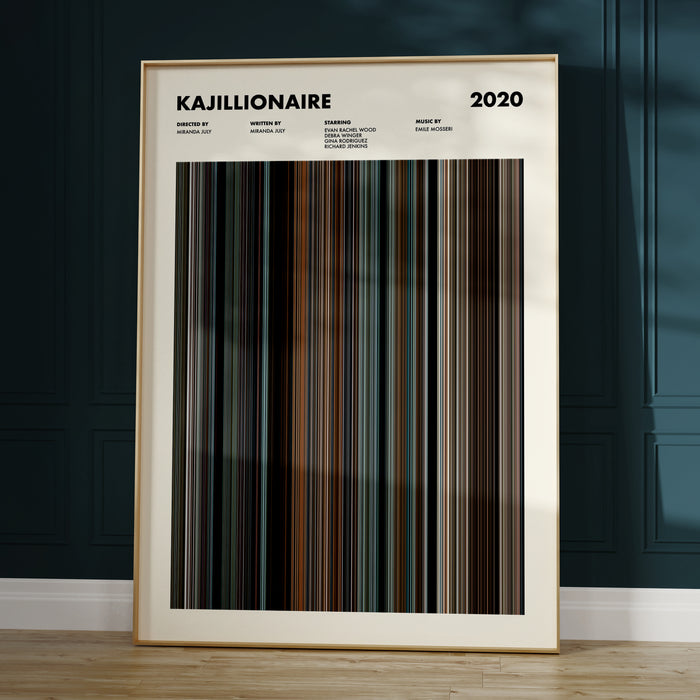 Kajillionaire Movie Barcode Poster