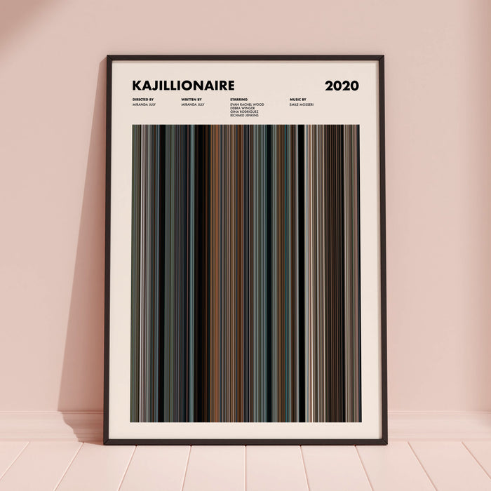 Kajillionaire Movie Barcode Poster