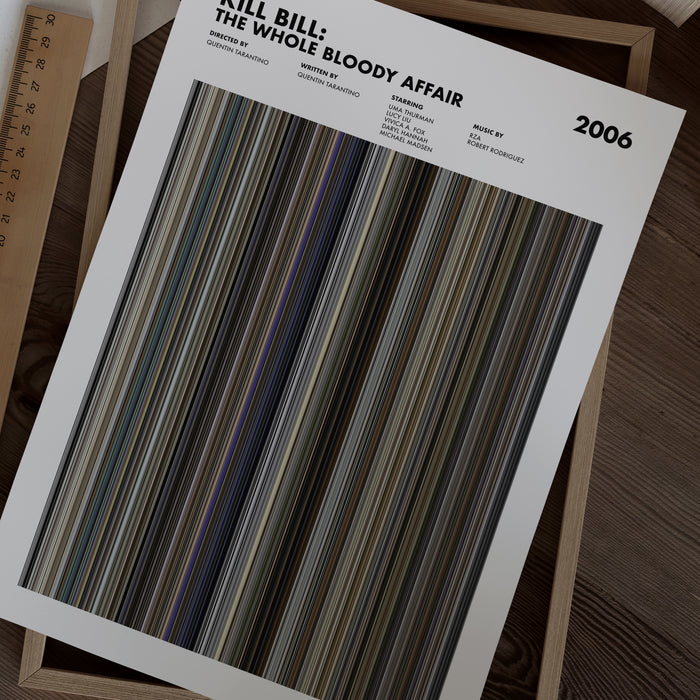Kill Bill: The Whole Bloody Affair Movie Barcode Poster