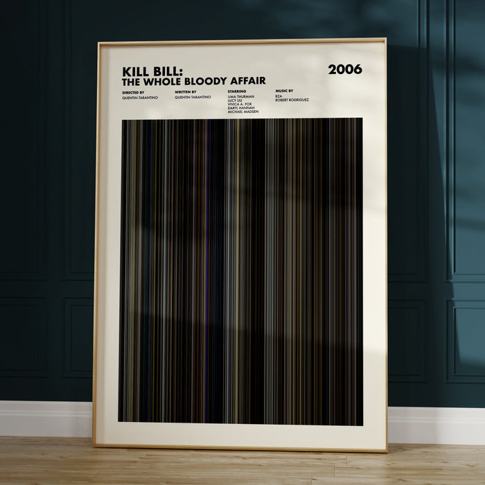Kill Bill: The Whole Bloody Affair Movie Barcode Poster