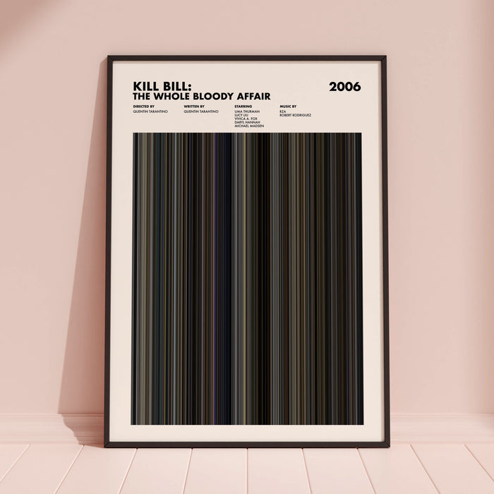 Kill Bill: The Whole Bloody Affair Movie Barcode Poster