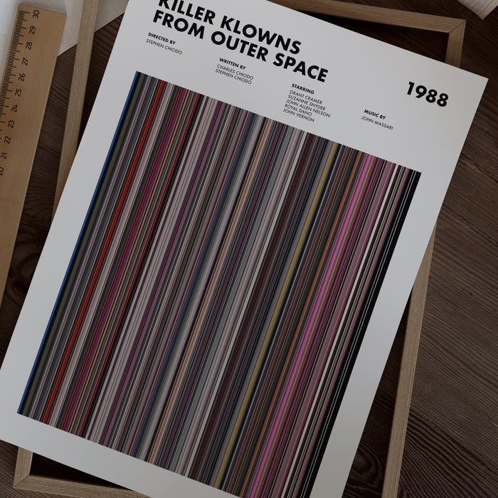 Killer Klowns From Outer Space Movie Barcode Movie Barcode Poster