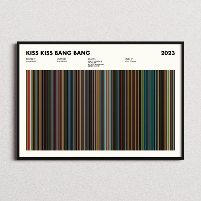 Kiss Kiss Bang Bang Movie Barcode Poster