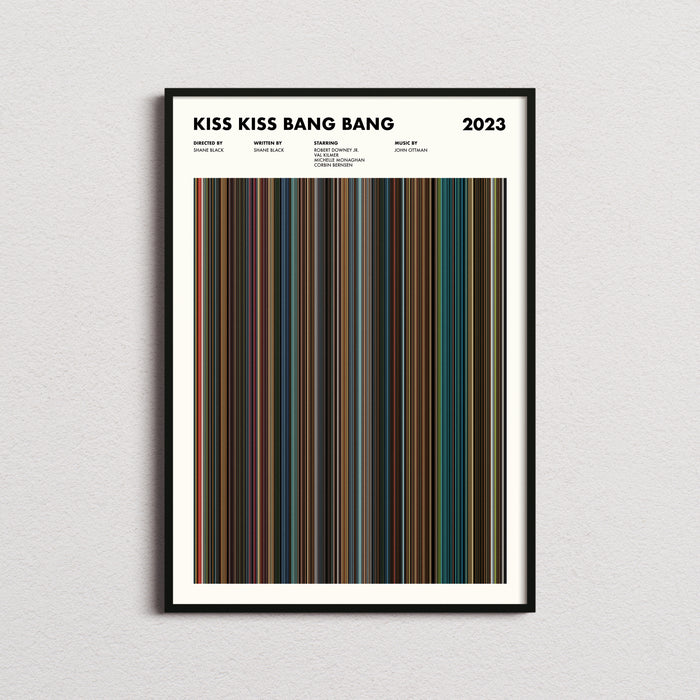 Kiss Kiss Bang Bang Movie Barcode Poster