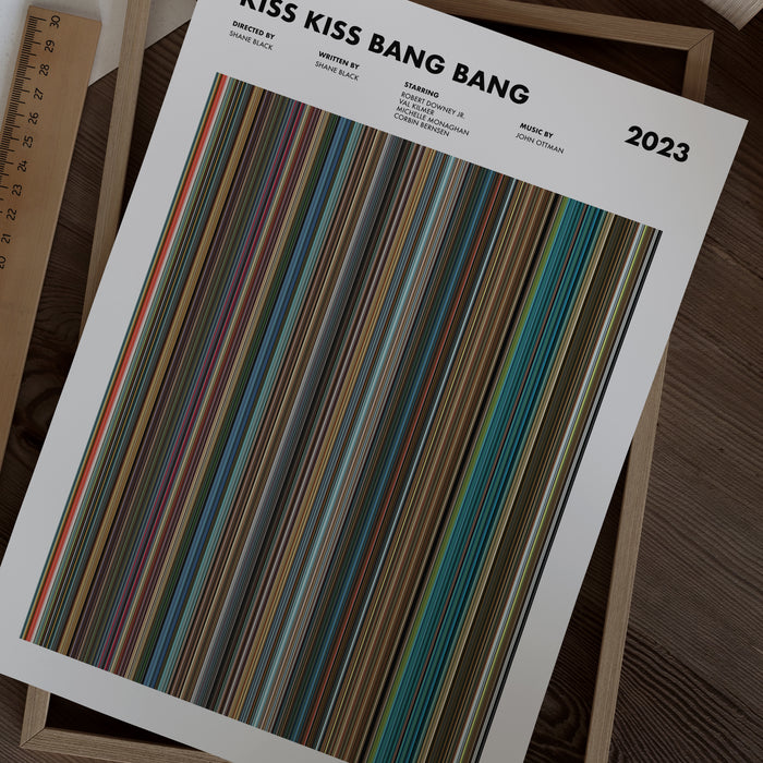 Kiss Kiss Bang Bang Movie Barcode Poster