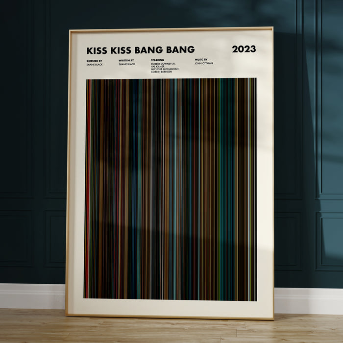 Kiss Kiss Bang Bang Movie Barcode Poster