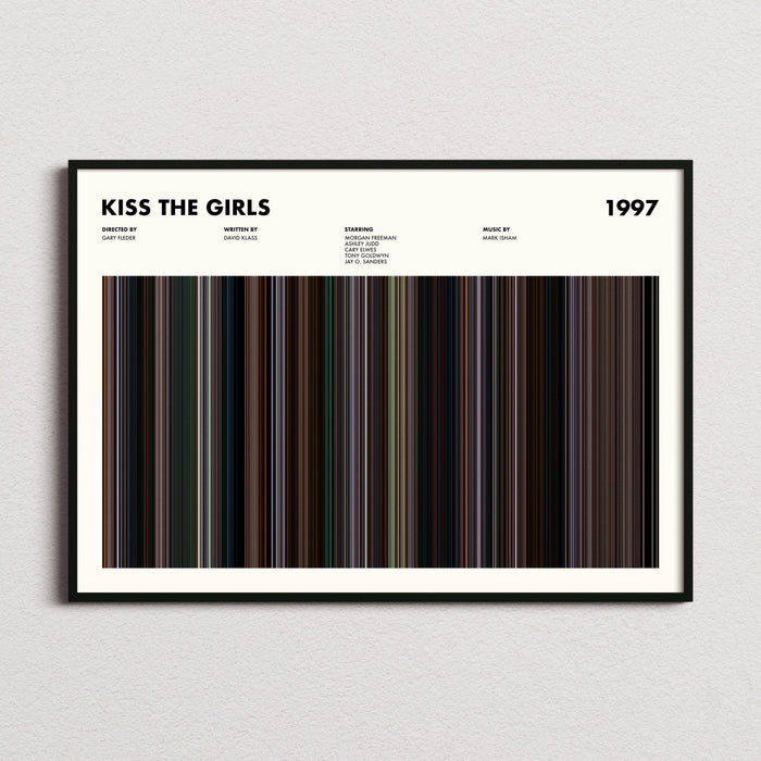Kiss the Girls Movie Barcode Poster