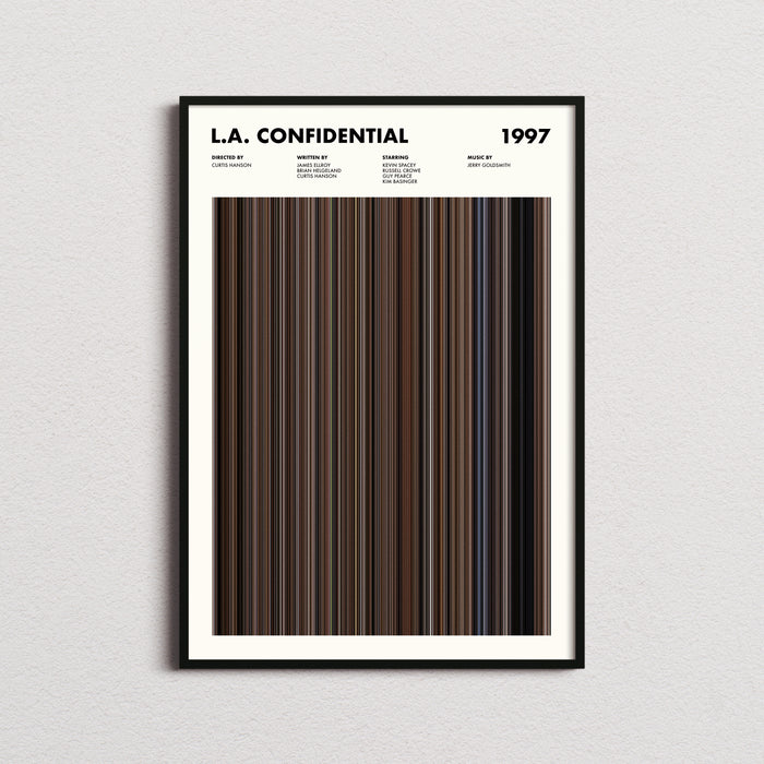 LA Confidential Movie Barcode Poster