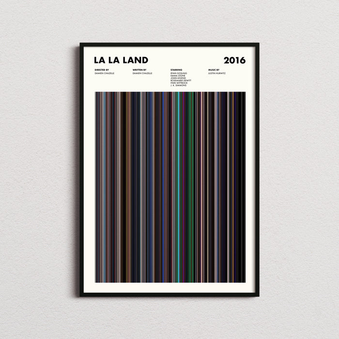 La La Land Movie Barcode Poster