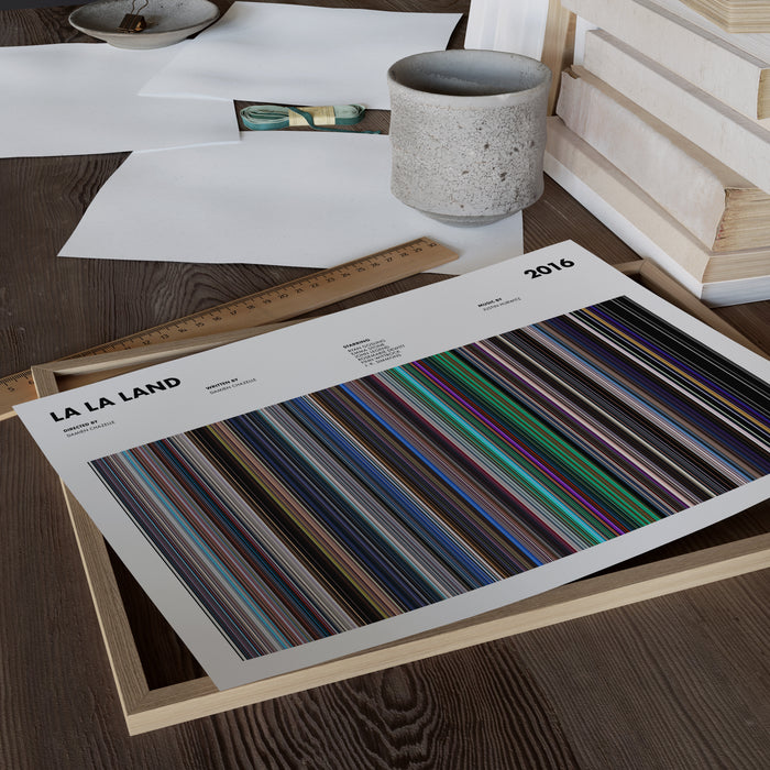 La La Land Movie Barcode Poster