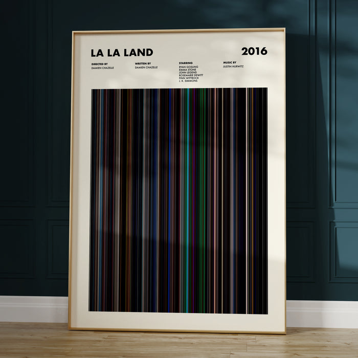 La La Land Movie Barcode Poster