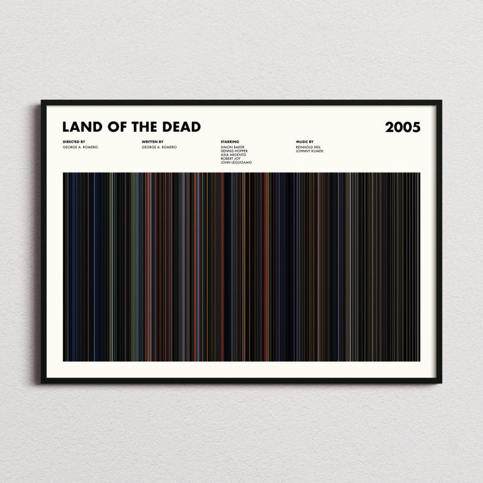 Land of the Dead Movie Barcode Poster