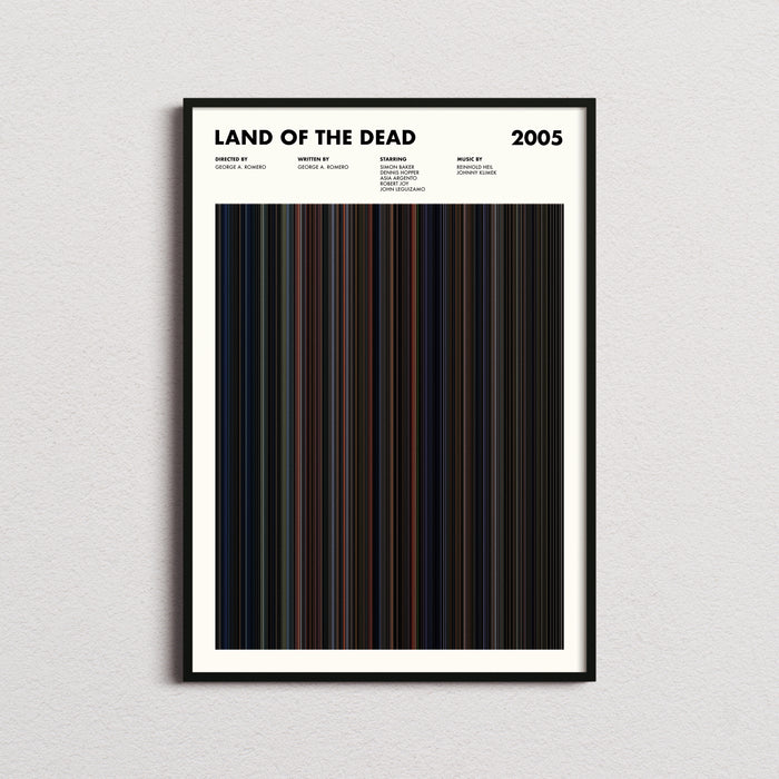 Land of the Dead Movie Barcode Poster