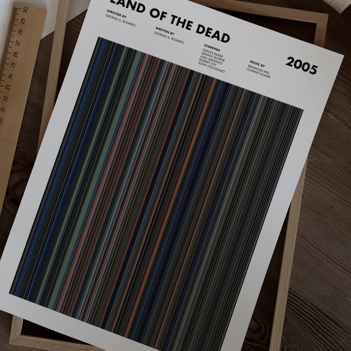 Land of the Dead Movie Barcode Poster