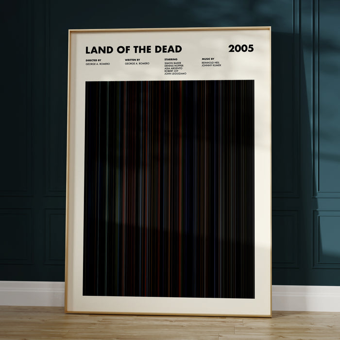 Land of the Dead Movie Barcode Poster