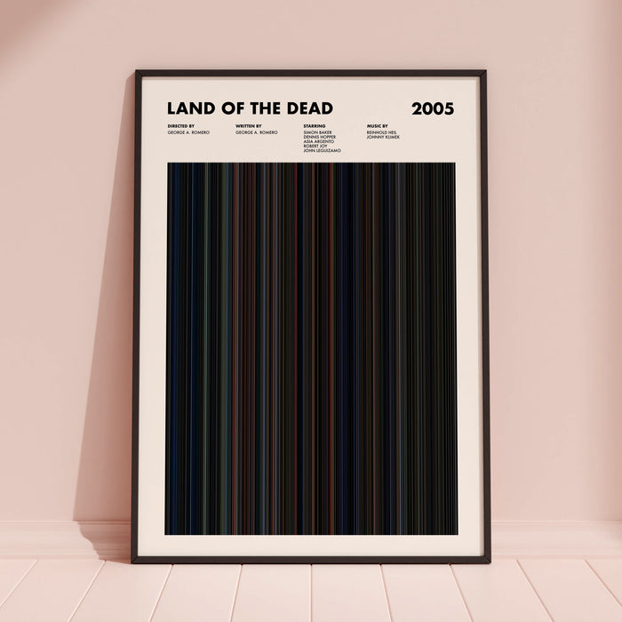 Land of the Dead Movie Barcode Poster