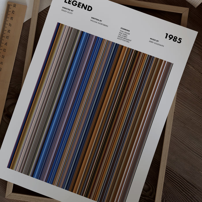 Legend 1985 Movie Barcode Poster