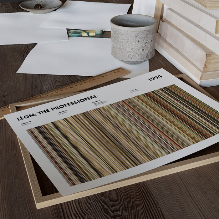 Léon: The Professional Movie Barcode Poster