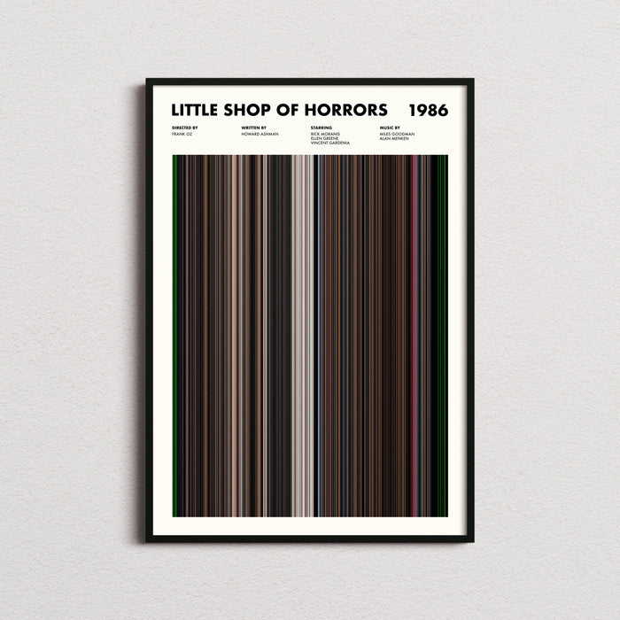 Little Shop Of Horrors Movie Barcode Poster