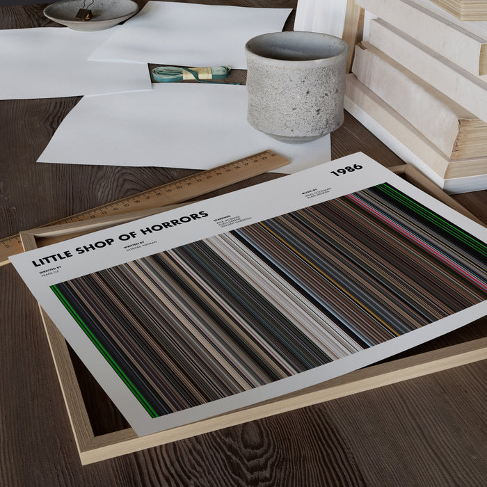 Little Shop Of Horrors Movie Barcode Poster