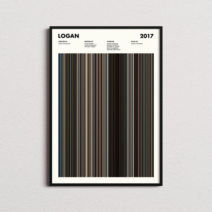 Logan Movie Barcode Poster